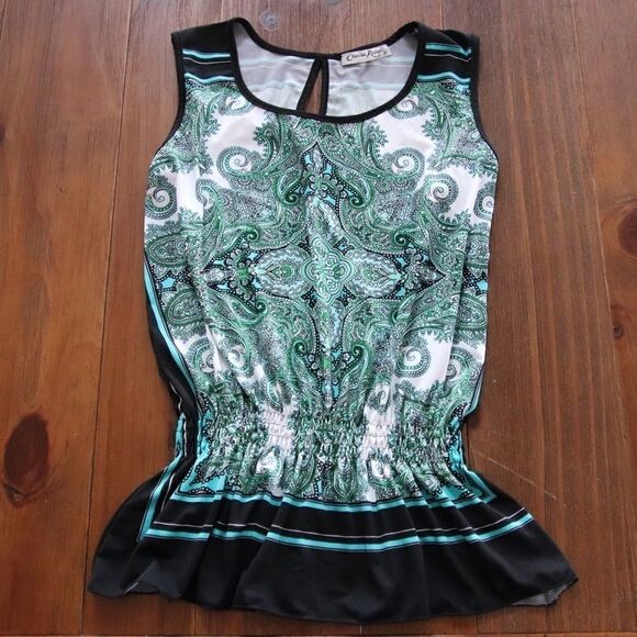 CLAUDIA Richard Sleeveless Top Size Small - Picture 4 of 7